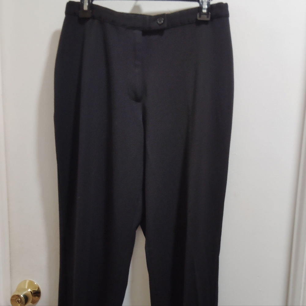 Investments Womens Elegant Black Dress Pants